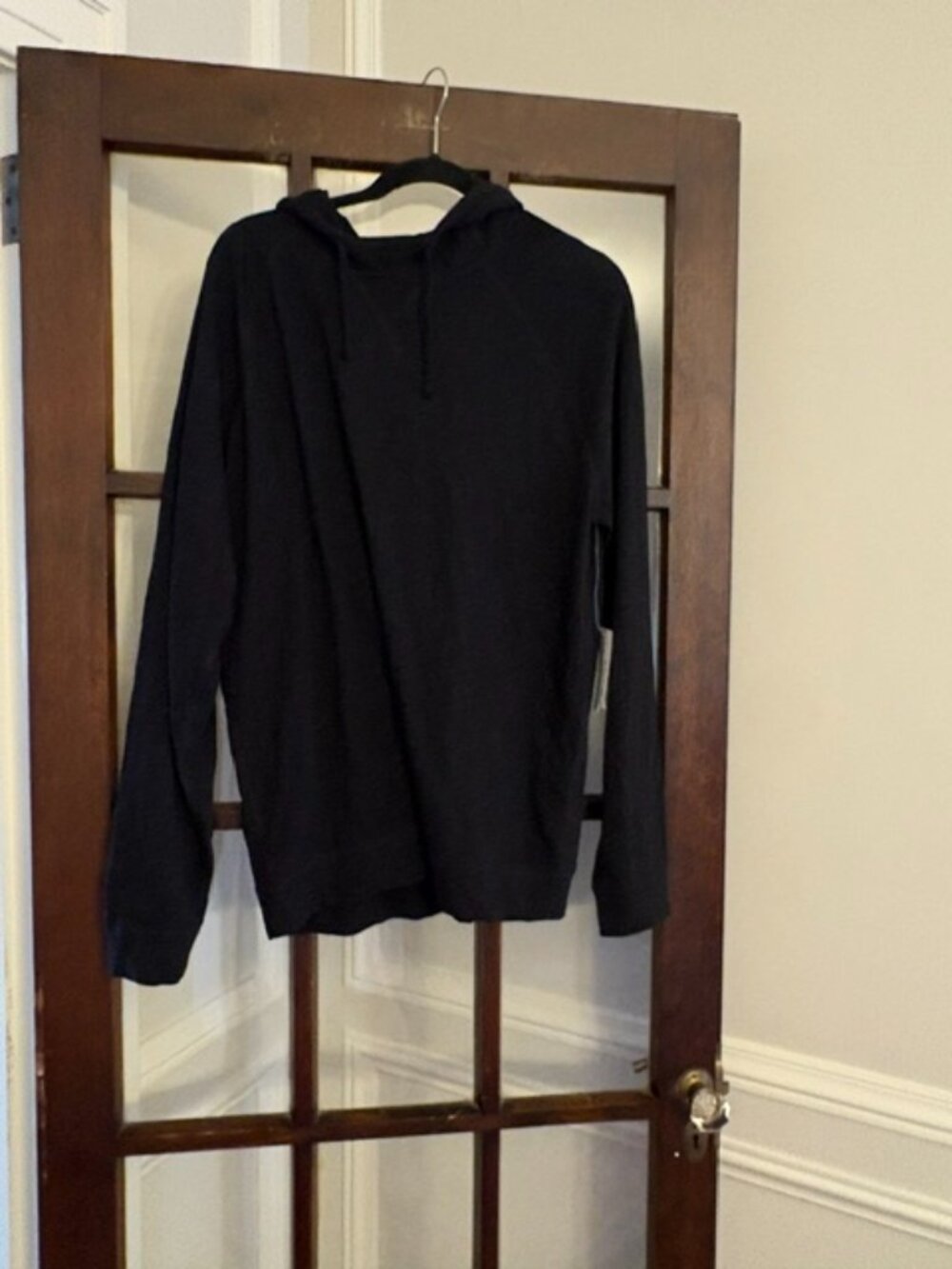 Vince Black Hoodie, Size Large